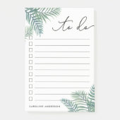 Personalisierte Tropenfolien Post-it Klebezettel (Vorderseite)