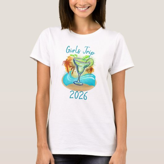 Personalisierte Tropeninsel T-Shirt (Vorderseite)