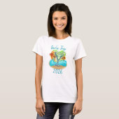 Personalisierte Tropeninsel T-Shirt (Vorne ganz)