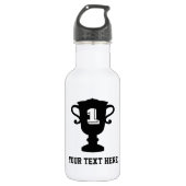 Personalisierte Trophäenflasche für Sportarten Edelstahlflasche (Vorderseite)