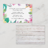 Personalisierte Tropical Beach Travel Business Car Visitenkarte (Vorne/Hinten)