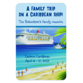 Personalisierte Tropical Cruise Ship Stateroom Doo Magnet (Vertikal)