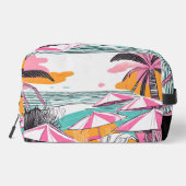 Personalisierte Tropical Vibes Design Toilettenbeu Waschbeutel (Rückseite)