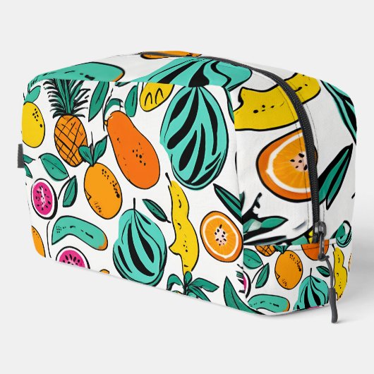Personalisierte Tropical Vibes Design Toilettenbeu Waschbeutel (Rechte Ecke)