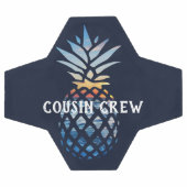 Personalisierte tropische Ananas Fußball (Flach)