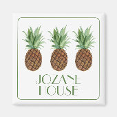 Personalisierte tropische Ananas Magnet (Vorne)