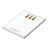 Personalisierte tropische Ananas Notizblock (Rotiert)