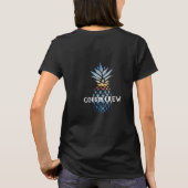 Personalisierte tropische Ananas T-Shirt (Rückseite)