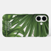 Personalisierte tropische Blätter Individuelle Nam Case-Mate iPhone Hülle (Rückseite (Horizontal))