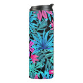 Personalisierte tropische Blätter Thermosbecher (Nach links gedreht)