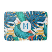 PERSONALISIERTE TROPISCHE FENSTERN PATTERN BAD MAT BADEMATTE (Vorderseite)