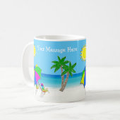 Personalisierte tropische Kaffee-Tassen, 2 Kaffeetasse (Vorderseite Links)