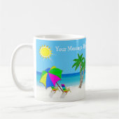 Personalisierte tropische Kaffee-Tassen, 2 Kaffeetasse (Links)