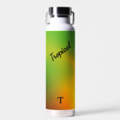 Personalisierte tropische Melonen-Grün Trinkflasche (Vorne)