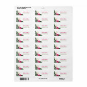 Personalisierte tropische Rücksendeadresse (Vorne)