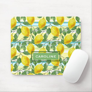 Personalisierte tropische Sommer-Limonen-Fruchtkun Mousepad