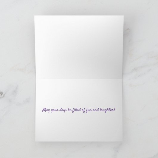 Personalisierte tropische Wasserruhestandsregelung Karte (Innenseite)