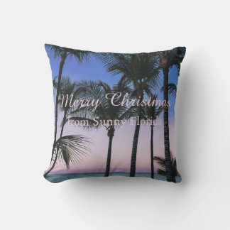 Personalisierte tropische Weihnachts-Geschenk-Wurf Kissen