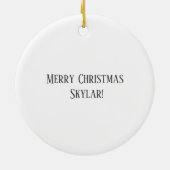 Personalisierte Trucker-Ornament Keramik Ornament (Hinten)