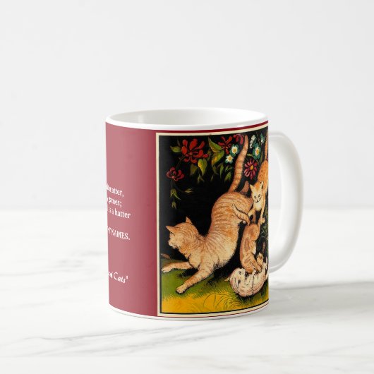 Personalisierte TS Eliot-Katzen-Tasse Kaffeetasse (VorderseiteRechts)