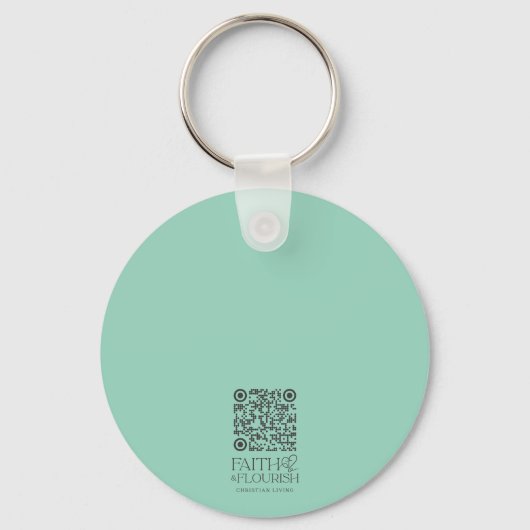 Personalisierte Tulip Garden Scripte Schlüsselanhänger (Rückseite)