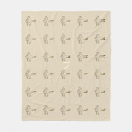 Personalisierte Tulips Fleecedecke