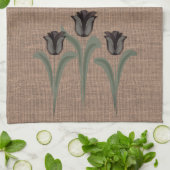 Personalisierte Tulips Geschirrtuch (Gefaltet)