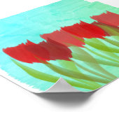 Personalisierte Tulips Poster (Ecke)
