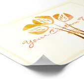 Personalisierte Tulips Poster (Ecke)