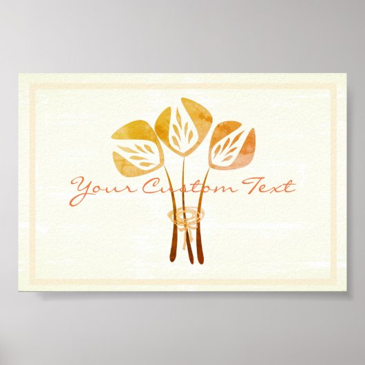 Personalisierte Tulips Poster (Vorne)