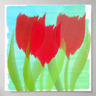 Personalisierte Tulips Poster