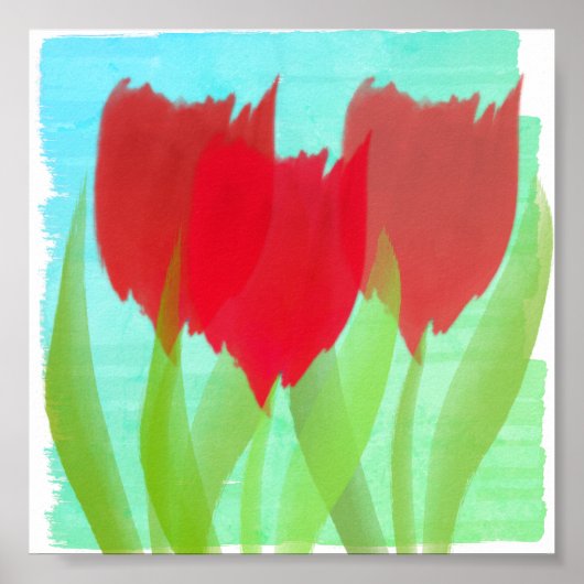 Personalisierte Tulips Poster (Vorne)