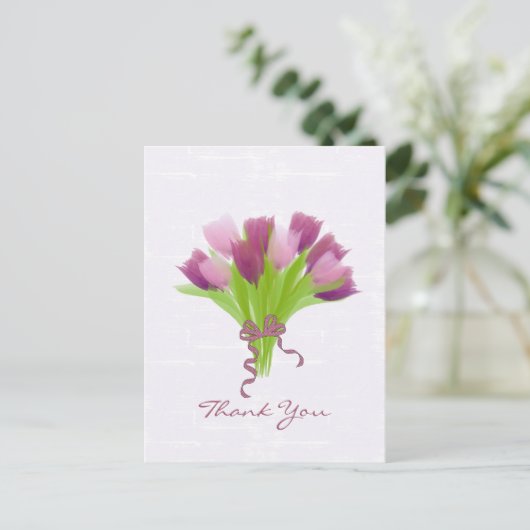 Personalisierte Tulips Postkarte (Stehend Vorderseite)