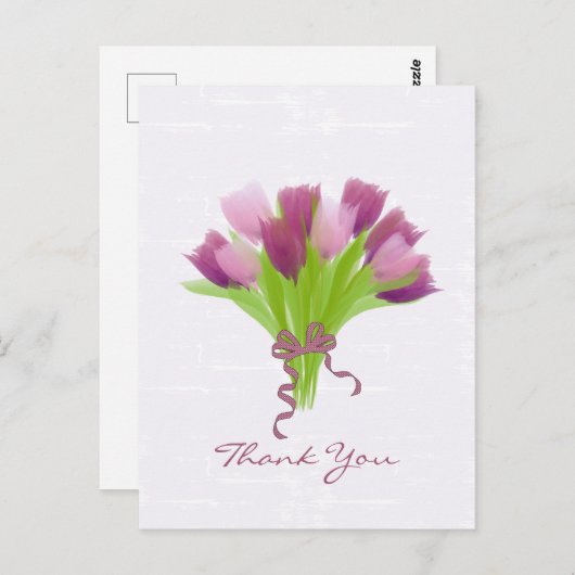 Personalisierte Tulips Postkarte (Vorne/Hinten)