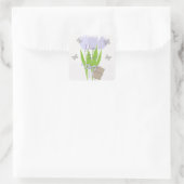 Personalisierte Tulips Quadratischer Aufkleber (Tasche)