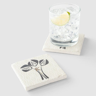 Personalisierte Tulips Steinuntersetzer