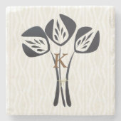 Personalisierte Tulips Steinuntersetzer (Vorderseite)