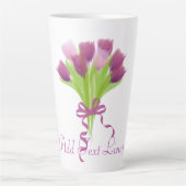 Personalisierte Tulpen Milchtasse (Vorderseite)