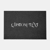 PERSONALISIERTE TÜR AUS SCHWARZLEDER FUßMATTE (Vorderseite)