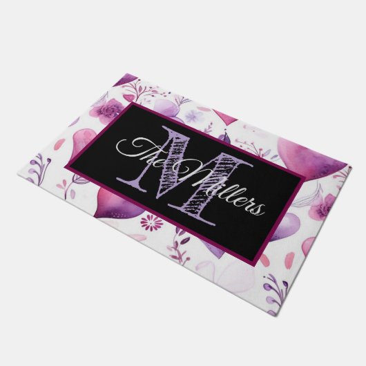 Personalisierte Tür Fußmatte (Schrägansicht)