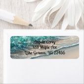 Personalisierte türkisfarbene Meereswellen (Insitu)