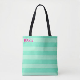 Personalisierte Türkisgrün-Töne Einkaufen Tasche