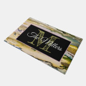 Personalisierte Türmatte bunt (Schrägansicht)