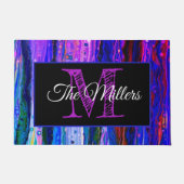 Personalisierte Türmatte bunt (Vorderseite)