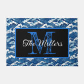 Personalisierte Türmeer-Wellen Fußmatte (Vorderseite)