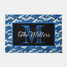 Personalisierte Türmeer-Wellen Fußmatte