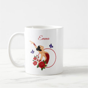 Personalisierte Turnerin  Kaffeetasse