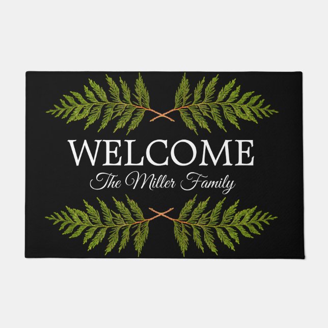 Personalisierte Türöffnung personalisiert Fußmatte (Vorderseite)