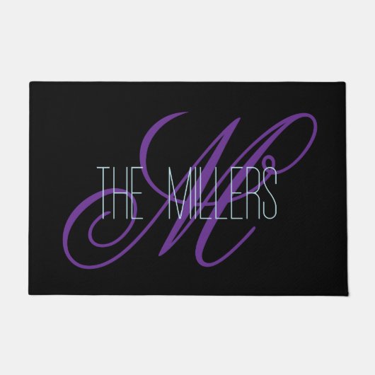 Personalisierte Türöffnung personalisiert Fußmatte (Vorderseite)