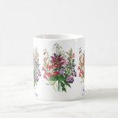 Personalisierte Turtlehead- und Bartfadenblumen Kaffeetasse (Mittel)